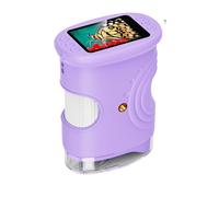 Handheld Digital Microscope for Kids, 2 Inch Screen with HD Viewing, Portable Science Exploration Tool, Educational Toy for Home Classroom Learning (purple)