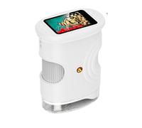 Handheld Digital Microscope for Kids, 2 Inch Screen with HD Viewing, Portable Science Exploration Tool, Educational Toy for Home Classroom Learning (white)