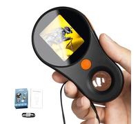 Handheld Digital Microscope Portable Microscope USB for Kids 2.0 inch IPS Color Screen,200w Pixel,500x Magnification,Built-in 8LED Lights Compatible with Windows,Mac OS(Black)