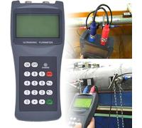Handheld Digital Ultrasonic Flow Meter with Clamp-On Transducers for Portable Liquid Flow Measurement in Industrial Applications