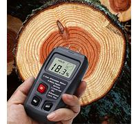 Handheld Digital Wood Moisture Meter with Large LCD Display, Timber Humidity Tester for 100+ Wood Types, Ergonomic Design with Auto Power Off for Lumber, Paperboard and