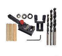 Handheld Dowel Jig Set for Accurate Drilling in Various Materials Including Solid Wood and Particleboard