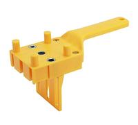 Handheld Dowel Jig, Woodworking Doweling Jig Wood Drilling Hole Saw Tools with Metal Sleeve Drill Guide Kit Positioning Pin Fixture Set Centre Point with Pins Bit Joiner for Straight Holes