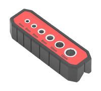 Handheld Drill Guide, 6 Hardened Drill Guide Jig 90 Degree Non Slip V Type Hole Jig, for Woodworking on Flat, Angled and Round Surfaces