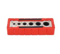 Handheld Drill Guide for Woodworking Drilling Locator and Wood Doweling Hole Tool Made of High Speed Steel for 2mm 4mm 6mm 8mm 10mm and 12mm Sizes for Accurate Hole Alignment