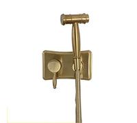 Handheld Dual Function Bidet Sprayer, Hot and Cold Bathroom Shower Faucet, Wall Mounted Female Luxury Washer Sprayer Kit(Brushed Gold)