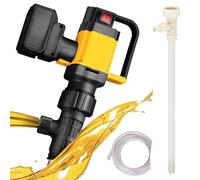 Handheld Electric Barrel Pump - Adjustable Flow & Lift Transfer, Portable Battery Operated for Diesel, Kerosene, and Chemical Liquids
