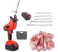 Handheld Electric Butcher Saw, Electric Bone Cutter, Low Vibration, Approximate Weight 2kg, Suitable for Commercial and Domestic Use, Fast Cutting Meat, Bones