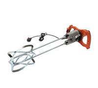 Handheld Electric Cement Mixer 1800W Portable Concrete Mixer Adjustable Speed Double-Rod Paddle Mixer Tool for Mixing Grout, Plaster, Mortar, Paint or Glue