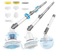 Handheld Electric Cleaning Brush - Efficient Smart Design, USB Rechargeable Cordless Scrubber with Multi-Surface Attachments, IPX7 Waterproof, Suitable for Kitchen, Bathroom, Floors, and Car Cleaning,