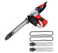 Handheld Electric Concrete Cutting Chainsaw with Water Fed Dust Suppression for Slotted Rebar, Marble, and Brick - Industrial Power Tools for Precision Cutting
