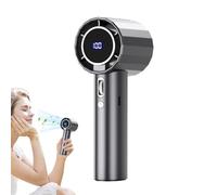 Handheld Electric Fan- Turbo Cooling Fan, Personal Air Circulator | USB Rechargeable Digital Display Air Cooler, High Speed Compact Outdoor Camping FanFor Women Teens Girls Youth Men Athletes Boys