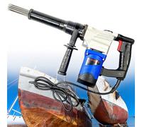 Handheld Electric Needle Scaler 1100W Electric Needle Scaler, Portable Needle Scaler Rust Removal Cleaning Machine Welding Slag Removal Device for Shipbuilding Industries,220V