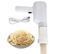 Handheld Electric Pasta Maker | Manual Noodle Maker Cutter | Noodle Cutter Pasta Tools with 6 Different Moulds for Homemade Spaghetti Ramen Cooking