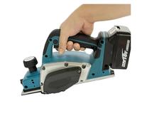 Handheld Electric Planer Cordless Wood Planing Mac 82mm Cordless Handheld Electric Planer 15000RPM Rechargeable Electric Wood Cutting DIY Furniture Tool For 18V Batterying