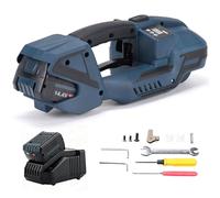 Handheld Electric Strapping Machine, Electric Strapping Machine Bander, Banding Tool, 4000ma Battery, 1/2 - 5/8" Pp/Pet, Adjustabl 400-3200n, For Newspapers, Cartons, Textiles, Pipes