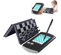 Handheld Electronic Chess Board, 7-in-1 Touch Chess Computer Game with Large LCD Display, Portable Travel Ai Smart Electronic Chess Set for Kids and Adults