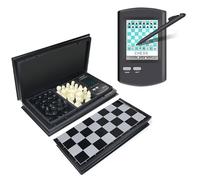 Handheld Electronic Chess Board, 8 in 1 Touch Chess Computer Game with Stylus Large LCD Display, 220+ Master Games & Learning Modes for Adults, Kids, and Beginners Learn and Tra With board and pieces