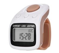 Handheld Electronic Counter Finger 6 Digit LED Digital Clickers Tasbeeh with Case Electronic Handheld Counter