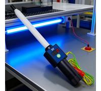 Handheld Electrostatic Tester, Portable Static Meter with LED Digital Display, Measures Negative Electrode, Automatic Identification for Static Electricity Detection