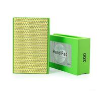 Handheld Emery Sponge Sanding Block Set With 60 100 200 400 Grit For Tile Wood Metal Glass Polishing And Curved For Surface Grinding 95x60mm(200 Grit)