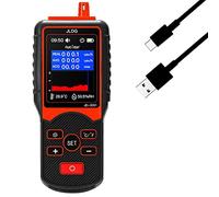 Handheld EMF Geiger Detector, High Sensitivity Radon Detector Data Logging Electromagnetic Dosimeter Portable Survival Gear for Home and Outdoor Safety Monitoring