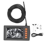 Handheld Endoscope 4.3 Inch HD Screen Inspection Camera with 5m Hard Wire 5.5mm Probe for Pipe Car Repair and Automotive Maintenance