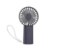 Handheld Fan, Battery Powered with 4800 mAh Rechargeable Battery, 4 Speeds Mini Portable Hand Held Fans Indoor Outdoor USB Electric Fan for Office Home Sport Camping Travel, Quiet(Black)