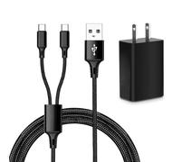 Handheld Fan Charger, USB AC Adapter Charger Compatible for JISULIFE/TriPole/VersionTECH Handheld Mini Fan, Compatible for SkyGenius/Koonie/Viniper/efluky Clip on Desk Fan