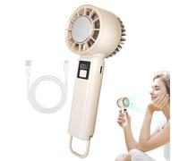 Handheld Fan - Desk Fan 5 Modes USB Rechargeable 2000mah Lightweight,Foldable High Speed Airflow Portable Wind With Long Battery Life For Outdoor Camping Beach