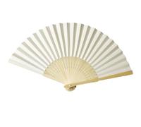 Handheld Fan, Foldable Fan, Vintage Light Breeze Paper Material Portable Lightweight Reusable Retro Style Wood Keel, Wooden Hand Fans for Outdoor Work School Commute, 14.96x8.27Inches, Beige