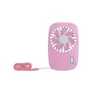 Handheld Fan Mini Fan Powerful Small Personal Portable Fan Speed Adjustable USB Rechargeable Cooling for Kids Girls Woman Home Office Outdoor Travel(Pink)