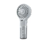 Handheld Fan, Misting Fans Portable Handheld USB Rechargeable Handheld Spray Fans, Portable Humidifying Fan, 4-speed Personal Cooling Fan for Indoor, School, Travel, Camping, Makeup (Gray)