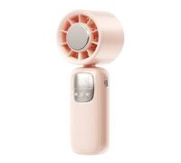 Handheld Fan, Personal Small Fan, LED Display Cooling Device, Foldable Compact Design, Adjustable Speed Settings, Ideal for Travel, Hiking, Makeup, Outdoor Activities, Vacation, Commutes, Working