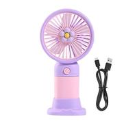 Handheld Fan Portable Cooler - 15x8x6cm Rechargeable Mini Blower, Silent Strong Airflow Device, USB Battery Powered Personal Circulator Compact Lightweight Design | Travel Outdoor Indoor Kitchen Uses
