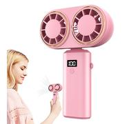 Handheld Fan | Portable Electric Fan, 5 Speed Rechargeable Fan with Digital Display Air for Camping Sport Hiking Beach Indoor and