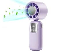 Handheld Fan - Portable Fan | Hand Fans | Quiet Foldable Personal Cooler | USB Rechargeable Cooling Gadget | Cool Pocket Ventilator For Travel Outdoor Beach Tent Desk Garden Gym School