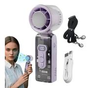 Handheld Fan - Portable Fan With Flashlight | Mini Rotor Fan Without Rotor For The Go Compact Cooling Device For Travel, Office, Beach And Outdoor | IDEA