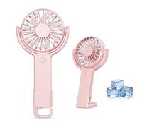 HandHeld Fan Rechargeable, Portable Mini Fan Handheld, 5 Speeds, 180°Rotatable Head, Electric USB Small Hand Held Fans, Powerful Personal Fan for Outdoor Office Travel Camping School Home Makeup