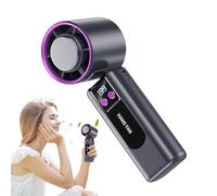 Handheld Fan | Strong Cooling Tool,High Speed Handheld Digital Display Fan for Walking Workplace Outdoors School Beach