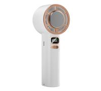Handheld Fan, Usb Fan, 1.97 Inches, Rechargeable Mini Blower, Digital Display Cooling, High-Power Quiet Personal Bladeless Air Circulator for Home, Bedroom, Kitchen, School, Dorm, Beach, Vacat