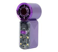 Handheld Fan with 100 Adjustable Speeds & Digital Display, 22000 RPM Turbo Motor, Type-C Rechargeable Pocket Fan, LED SOS Emergency Light, Ultra-Quiet Personal Cooling Fans for Travel Office