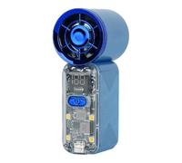 Handheld Fan with 100 Adjustable Speeds & Digital Display, 22000 RPM Turbo Motor, Type-C Rechargeable Pocket Fan, LED SOS Emergency Light, Ultra-Quiet Personal Cooling Fans for Travel Office