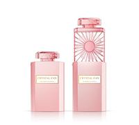 Handheld Fan with Fragrance, Portable Fan, Personal Fans Retractable 3 Speeds, Battery Operated Small Desk Electric Fan for Women Travel Home Office School Queue (Pink)