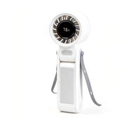 Handheld Fan with LED Display Foldable Rechargeable Mini Cooling Personal Handy Fan Pocket Fans Cute Design Battery Powered Desktop Lightweight for Outdoor Office Travel Camping Home Summer