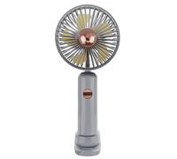 Handheld Fan with Phone Holder, Grey, Mini Hand Fan Silent, Small Desk Fan Folding, Battery Operated Fans, Electric Travel Fan with Phone Stand