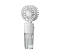 Handheld Fan With Water Mist Spray, 2025 Upgraded Portable Misting Fan, Portable Water Spray Fan With 4 Speeds, Mini Electric Cooling Fans for Travel, Camping, Office & Outdoor (Black)
