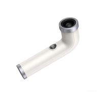 Handheld Fan without Blades with High Speed Turbine, Adjustable Neck and Quiet Operation, Portable ABS Cooling Device for Office, Travel and Children, Modern Design (White)