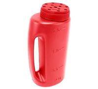 Handheld Fertilizer Spreader & Shaker for Seeds, Salt, Diatomite, Melting Ice, Multi-Purpose Garden Tool - Red