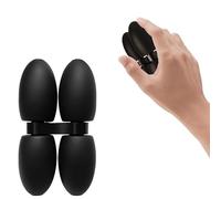 Handheld Fidget Toys Quiet Fidget Toys for Adults Stress Relief Anxiety Autism ADHD Cool Office Gadgets Silicone -Black